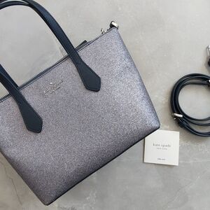 Kate Spade Silver and Black Women's Bag